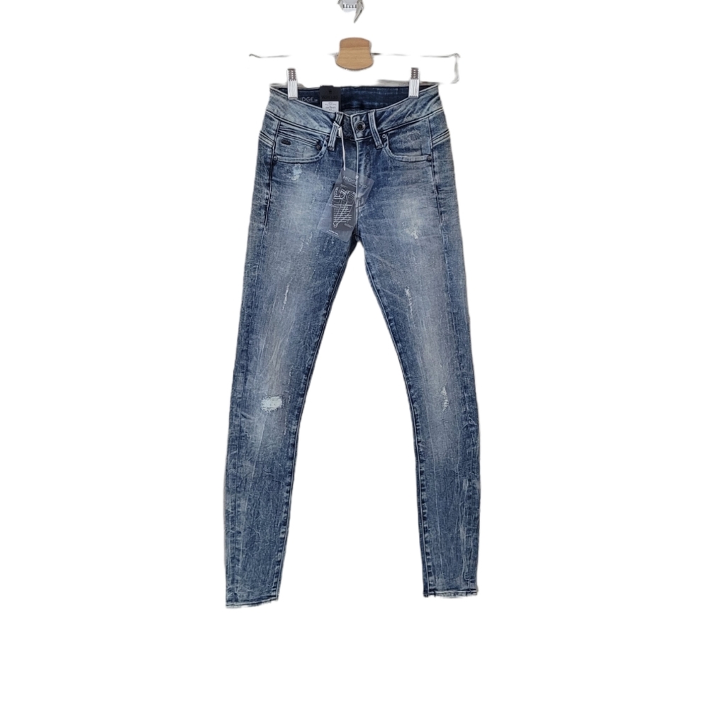G STAR RAW Midge Zip Mid Skinny Jean Size 24